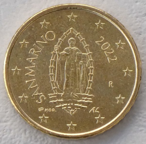 50 Euro Cent Kursmünze San Marino 2022 unz