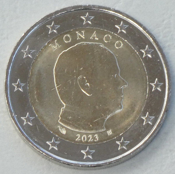 2 Euro Kursmünze Monaco 2023 Albert II unz.