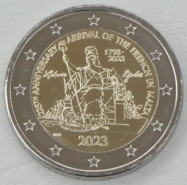 2 Euro Gedenkmünze Malta 2023 Napoleon Bonaparte st.