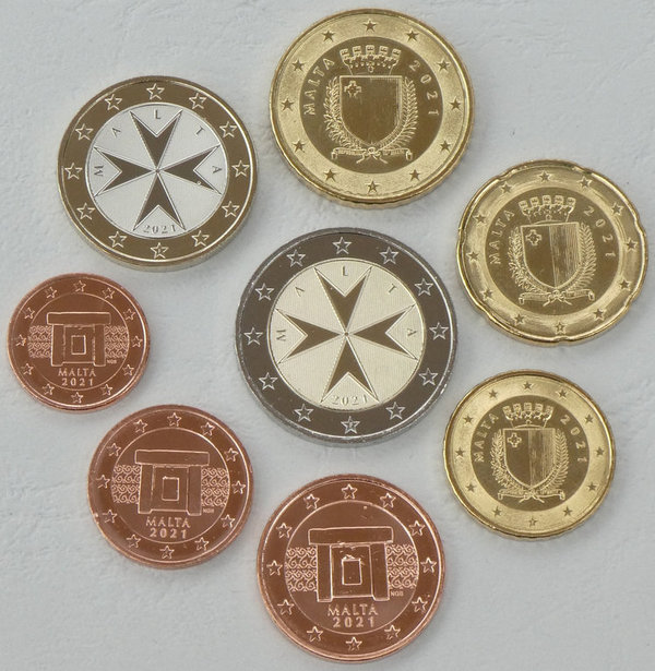 Euro KMS Kursmünzensatz Malta 2021 st.