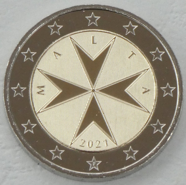 2 Euro Kursmünze Malta 2021 st.