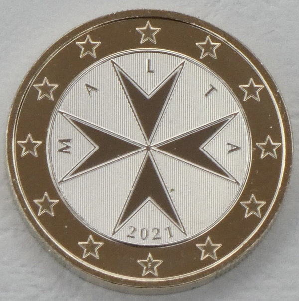 1 Euro Kursmünze Malta 2021 st.