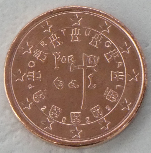 1 Euro Cent Kursmünze Portugal 2023 unz.