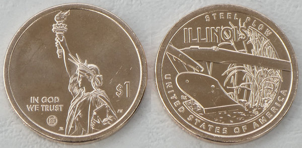 USA American Innovation Dollar - Illinois 2024 P unz.